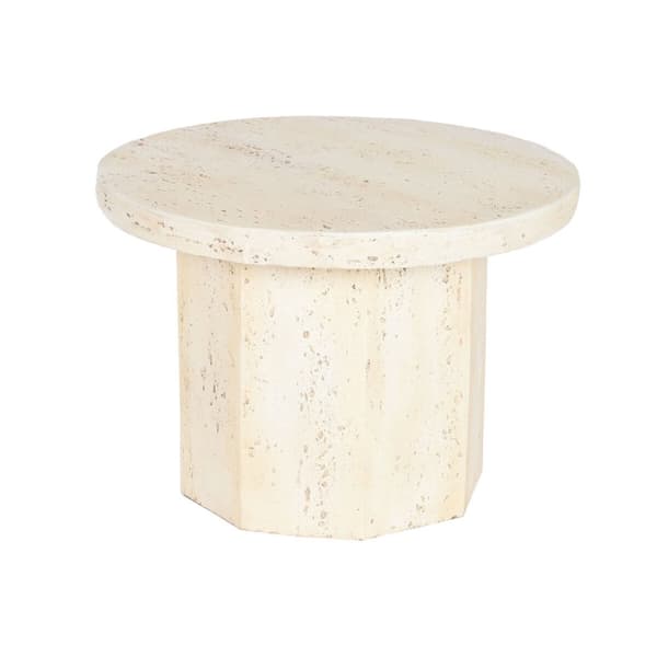 Lille serveringsbord Home ESPRIT Beige Magnesium 60 x 60 x 41,9 cm