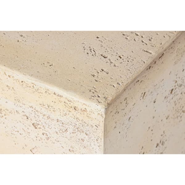Lille serveringsbord Home ESPRIT Beige Magnesium 40 x 40 x 40 cm