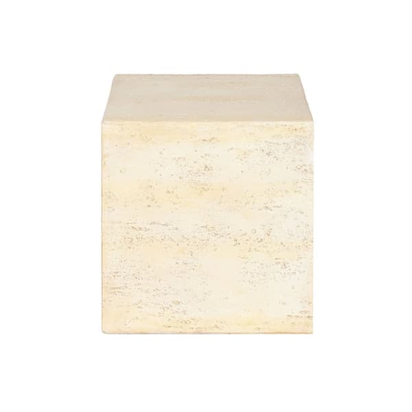Lille serveringsbord Home ESPRIT Beige Magnesium 40 x 40 x 40 cm