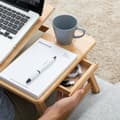 Miniatyrbillede 8 af 11: Sammenfoldeligt støttebord i bambus Lapwood InnovaGoods
