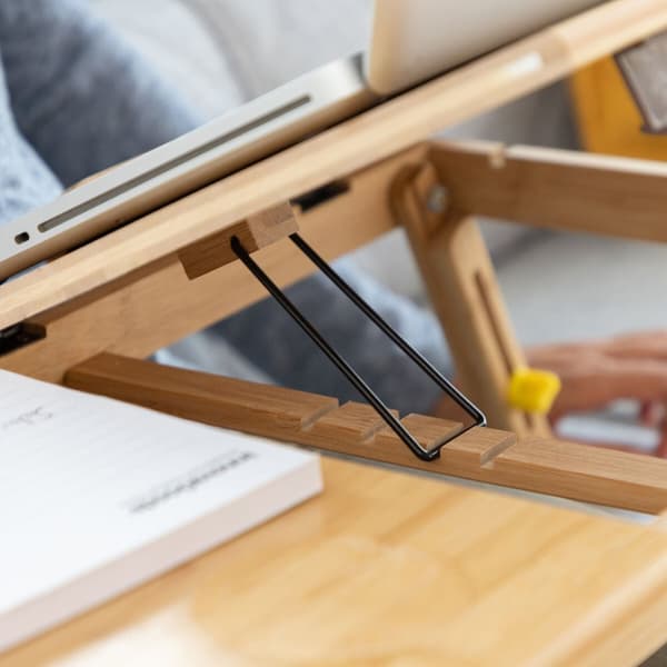 Sammenfoldeligt støttebord i bambus Lapwood InnovaGoods
