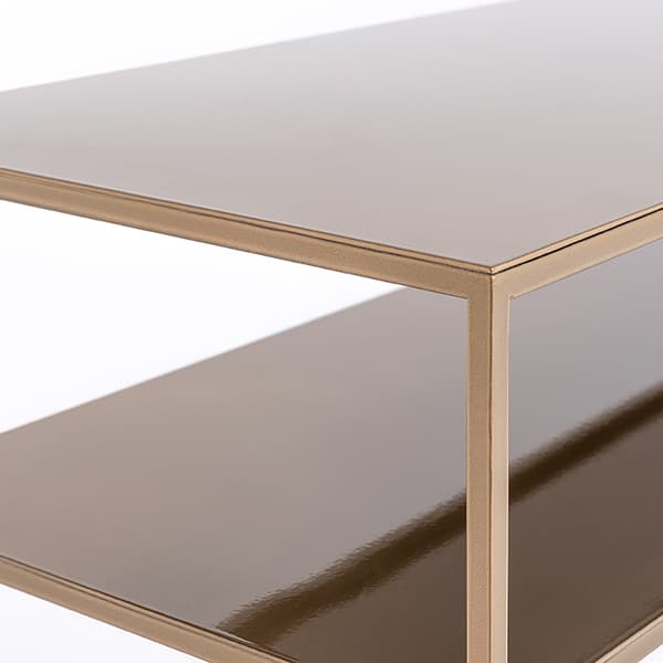 Konsolipöytä, TENSIO 2 FLOOR METAL, 100x35 cm, Kulta