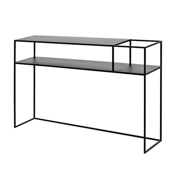 Konsolbord, Senso Flower Metal, 120 x 25 cm, Sort