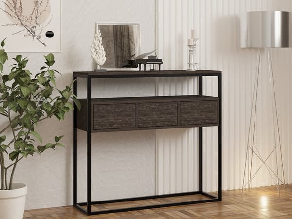 Konsolbord, Guarda, 100x90x29 cm, antracit