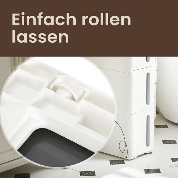 Nisplank op wielen, trolley met 4 laden, smal