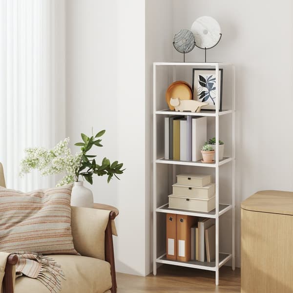 5-laags glazen plank, boekenkast, opbergplank