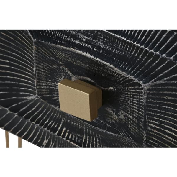 Konsol Home ESPRIT Sort Gylden 120 x 38 x 76 cm