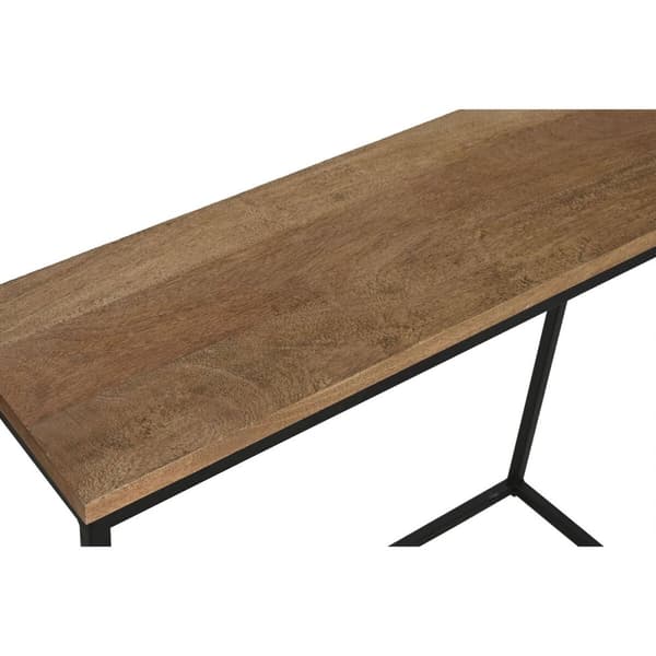Konsol Home ESPRIT Brun Svart 96 x 30 x 77 cm (2 Delar)