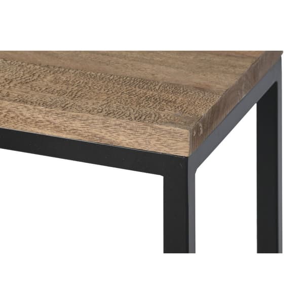 Konsol Home ESPRIT Brun Svart 96 x 30 x 77 cm (2 Delar)