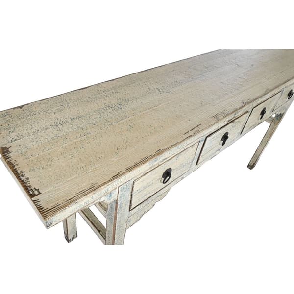 Konsol Home ESPRIT Vit Dvobarvna 178 x 38 x 85 cm