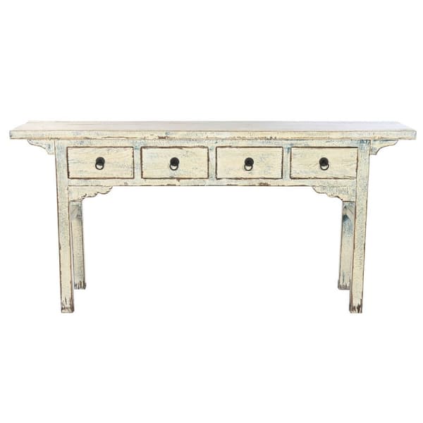 Konsol Home ESPRIT Vit Dvobarvna 178 x 38 x 85 cm