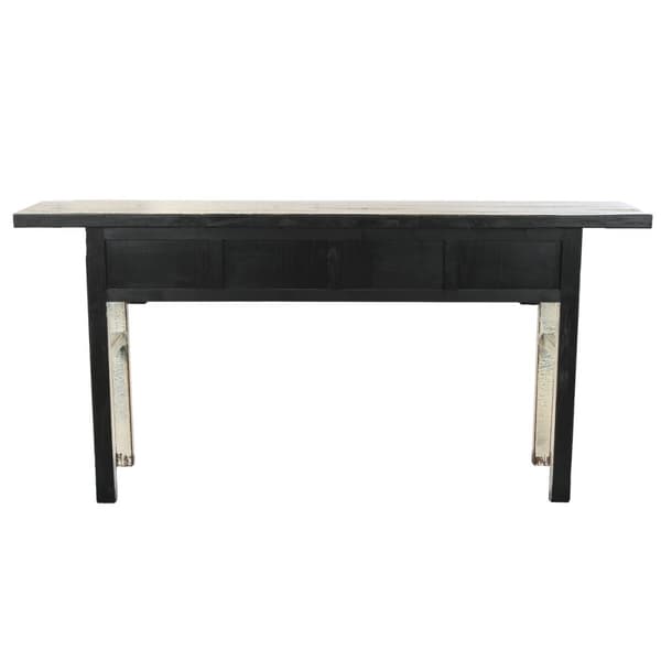 Konsol Home ESPRIT Vit Dvobarvna 178 x 38 x 85 cm