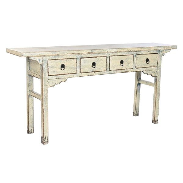 Konsol Home ESPRIT Vit Dvobarvna 178 x 38 x 85 cm
