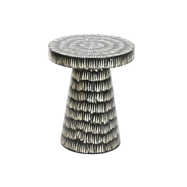 Sidebord Home ESPRIT Svart Gyllen 40 x 40 x 48 cm