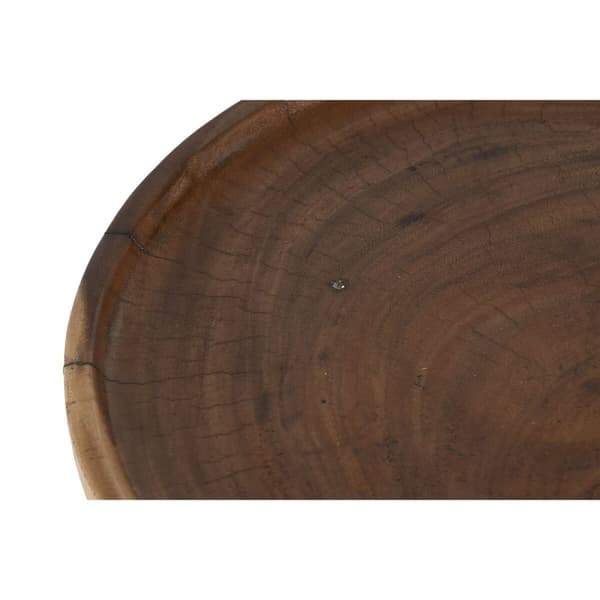 Sidebord Home ESPRIT Svart Naturell 35 x 35 x 46 cm