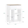 Miniatyrbillede 7 af 8: Mobil Arkivskab, ASK10-WN, 60x40x75 cm, Brun