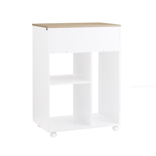 Mobil Arkivskab, ASK10-WN, 60x40x75 cm, Brun