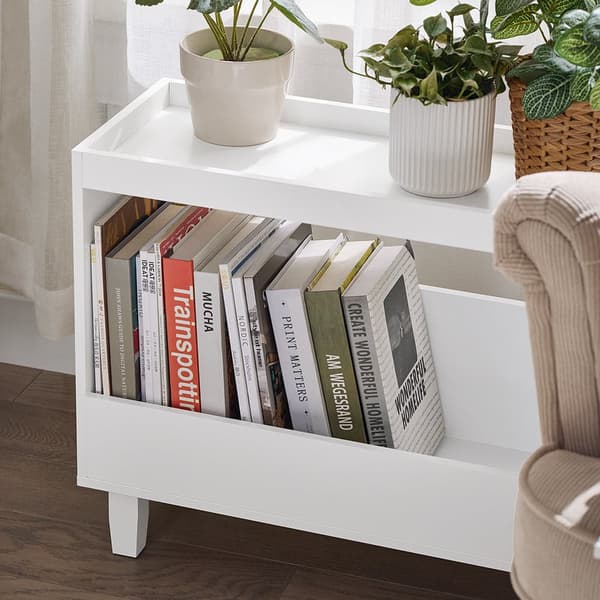 Sofabord, FBT147-W, 60x25x50 cm, Hvid