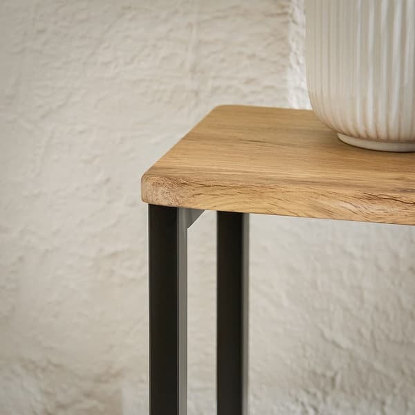 Konsolbord, FSB19-L-E, 120x20x81 cm, Brun