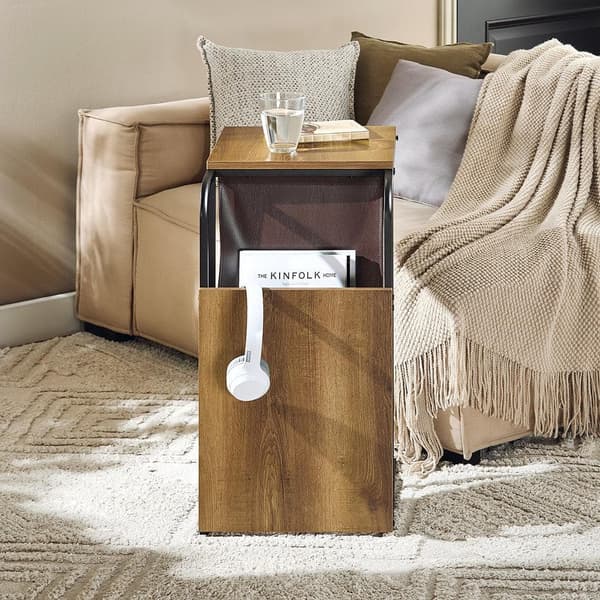 Sidebord, FBT140-PF, 50x36x65 cm, Brun