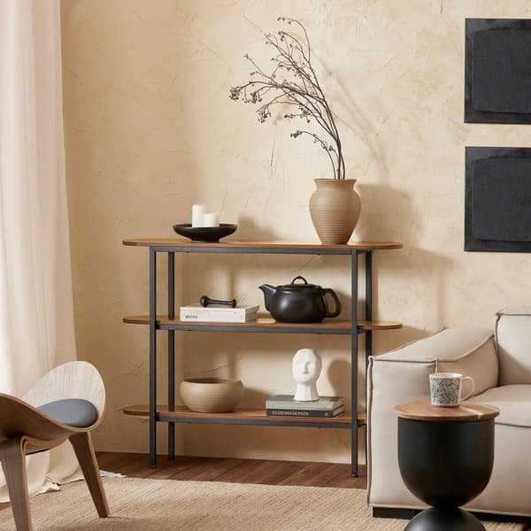 Konsolbord, FSB67-WS, 110x25x86 cm, Hvid