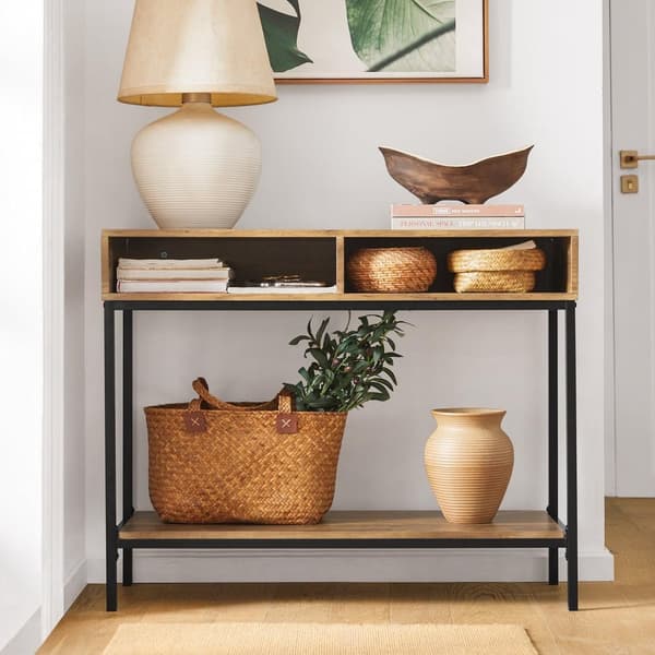 Konsolbord , FSB41-F, 100x40x80 cm, Sort