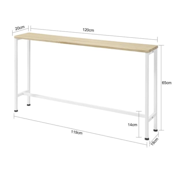 Konsolbord, FSB19-Z, 120x20x65 cm, Brun
