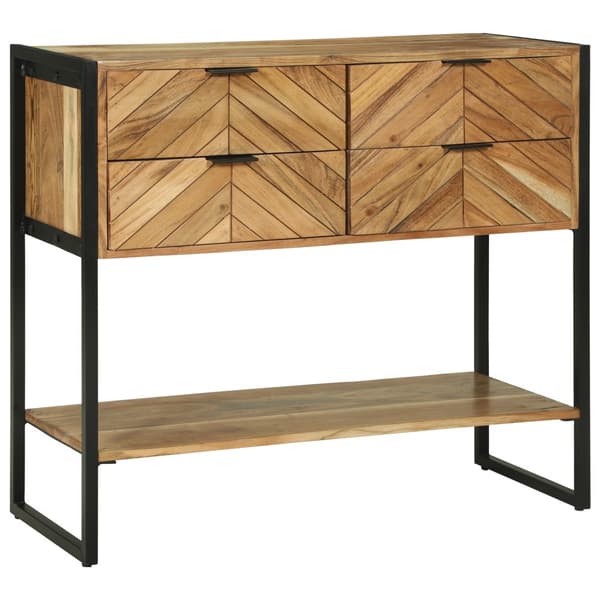Konsolbord 90x35x80 cm Massivt Trä Akacia