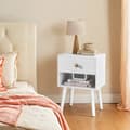 Miniatyrbillede 1 af 6: Natbord, VASAGLE LET855W01, 28x39x55 cm, Snehvid