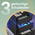 Miniatyrbild 4 av 5: Nattduksbord med LED-belysning, VASAGLE LET630T10, 35.1x40.1x55.1 cm, Vit