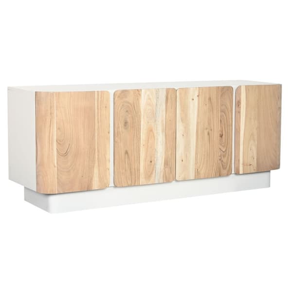 TV-möbler Home ESPRIT Vit Naturell 140 x 40 x 55 cm