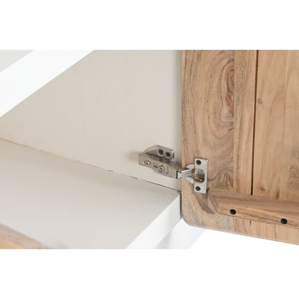 møbler Home ESPRIT Hvid Natur 140 x 40 x 55 cm
