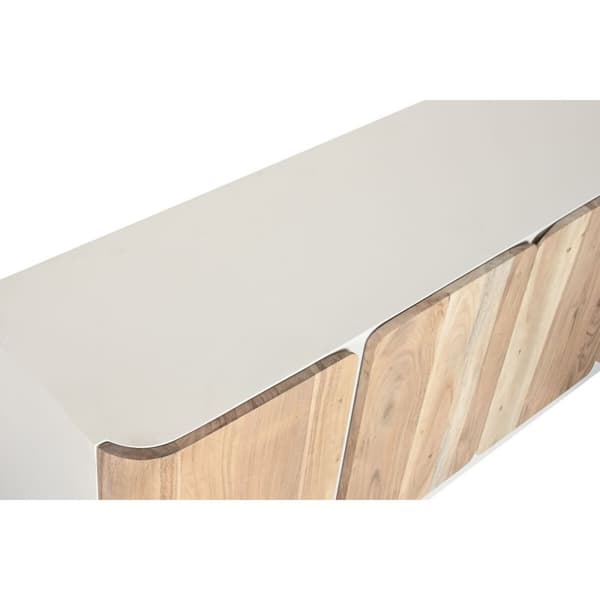 møbler Home ESPRIT Hvid Natur 140 x 40 x 55 cm
