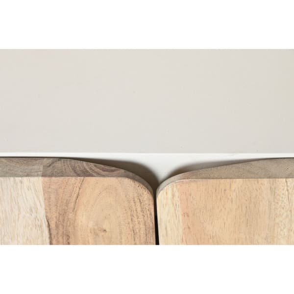 møbler Home ESPRIT Hvid Natur 140 x 40 x 55 cm