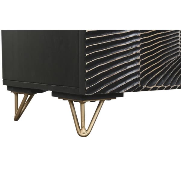 TV-møbler Home ESPRIT Svart 160 x 40 x 50 cm