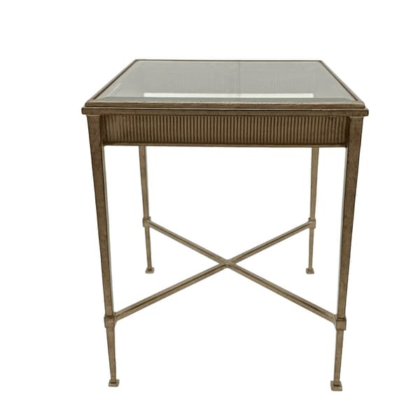 Bout de canapé avec bandeau mouluré L45 cm - ANTOINETTE