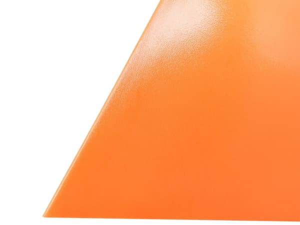 Sidebord Oransje Trekantet Geometrisk Form Endebord i Plast Aksentbord