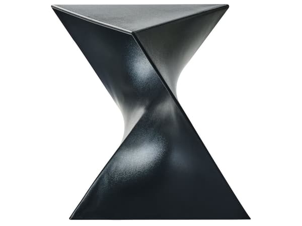 Sidebord Svart Trekantet Geometrisk Form Endebord i Plast Aksentbord