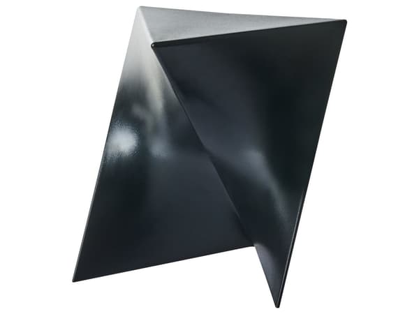 Sidebord Svart Trekantet Geometrisk Form Endebord i Plast Aksentbord