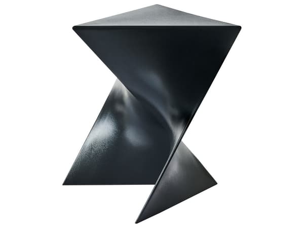 Sidebord Svart Trekantet Geometrisk Form Endebord i Plast Aksentbord