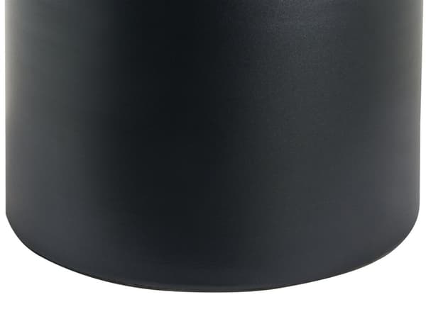 Sidebord Svart Metall Rund Geometrisk Form Endebord Aksentbord