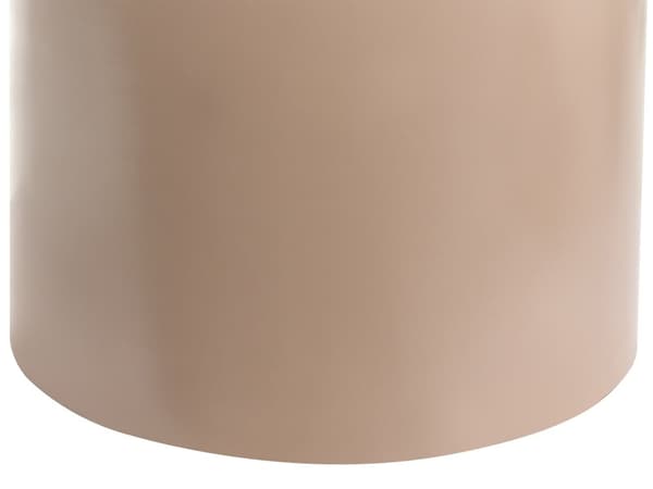 Sidebord Taupe Metall Rund Geometrisk Form Endebord Aksentbord