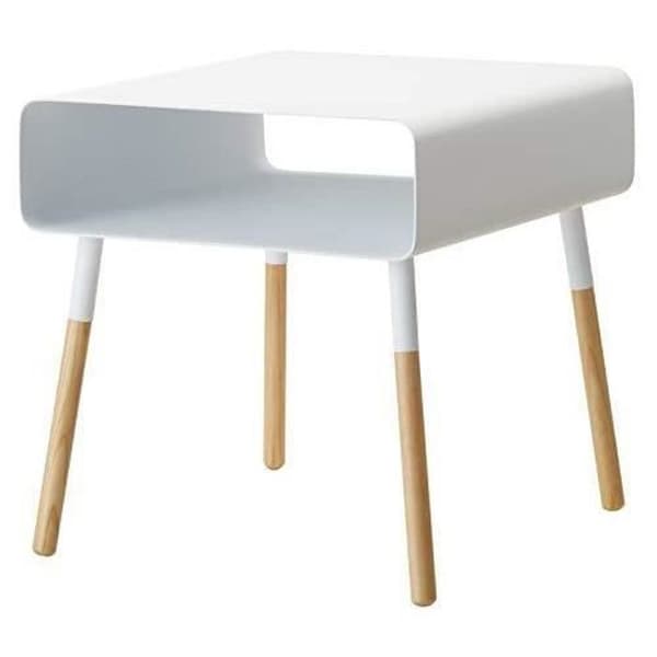 Yamazaki Vanligt Sidobord, Stål, Vit, One Size