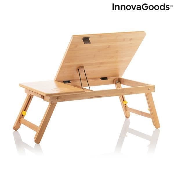 InnovaGoods Lapwood hopfällbart sidobord i bambu
