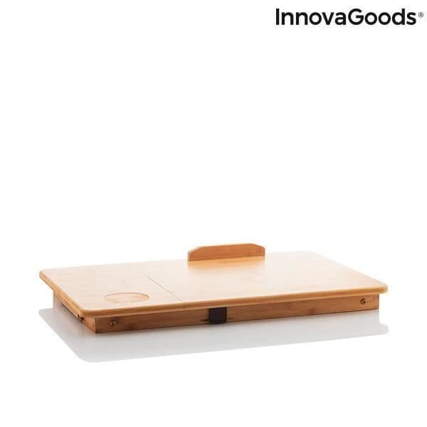 InnovaGoods Lapwood hopfällbart sidobord i bambu