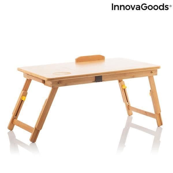InnovaGoods Lapwood hopfällbart sidobord i bambu