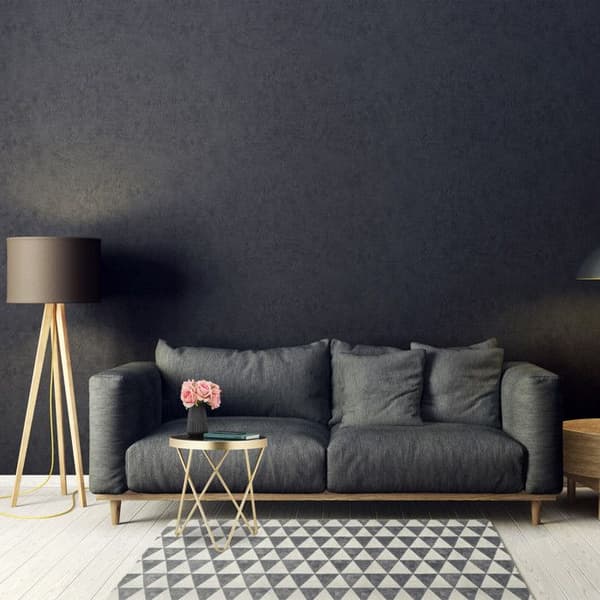 Relaxdays Rund sidobord, trendig i metall och glas; glänsande retrodesign, HxD: 46 x 42 cm svart-guld