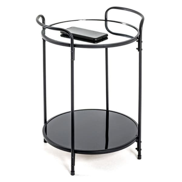 Borddesign "Lackad Stål" 50cm Svart