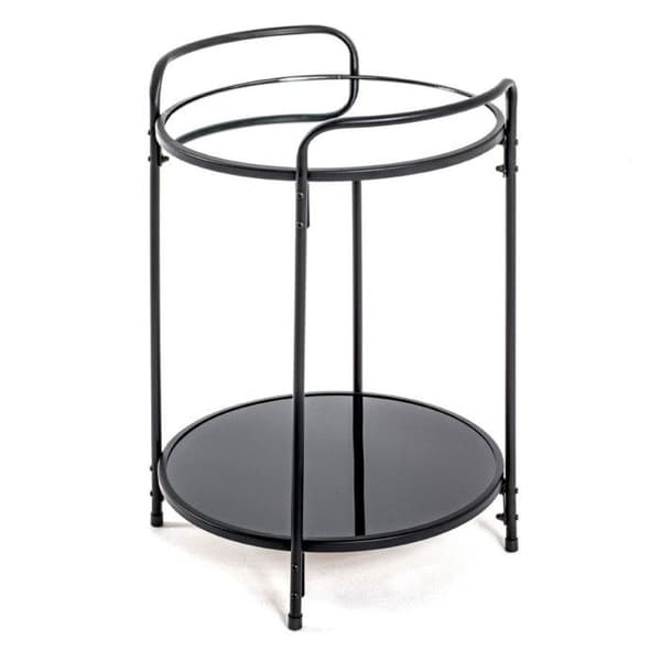 Borddesign "Lackad Stål" 50cm Svart