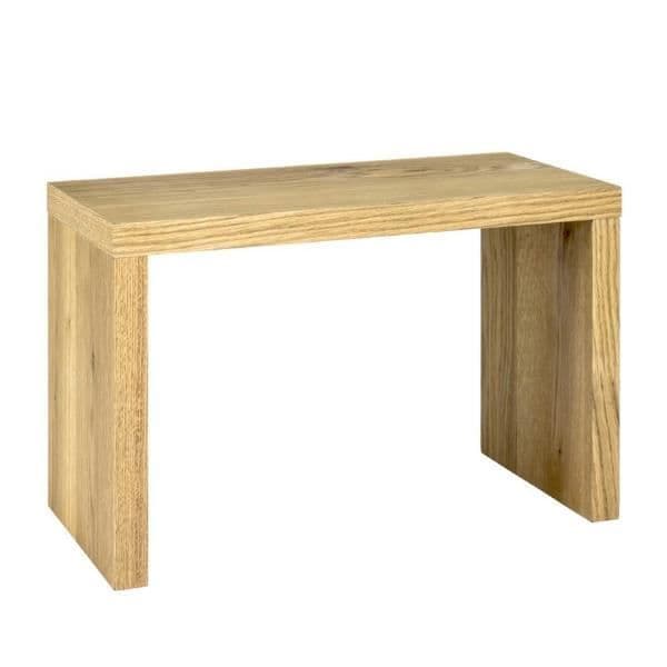 Serkan sidobord, tillverkat av bikakepanel och ekfaner.